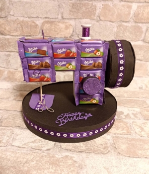 Schokoladen Nähmaschine zum Geburtstag
